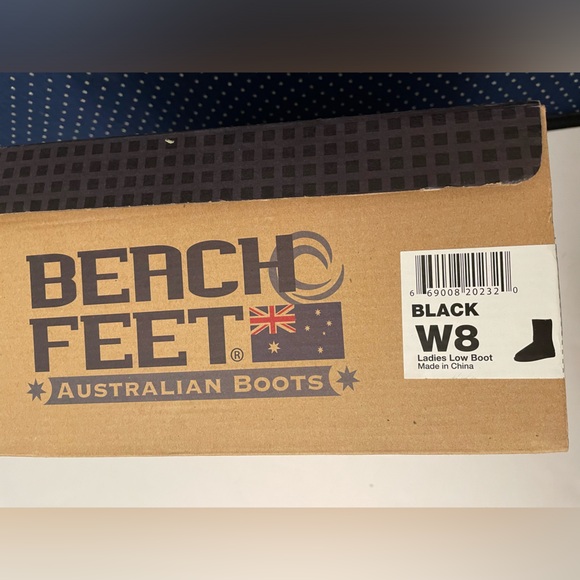 Beach Feet Black Suede Boots, New - Picture 5 of 6